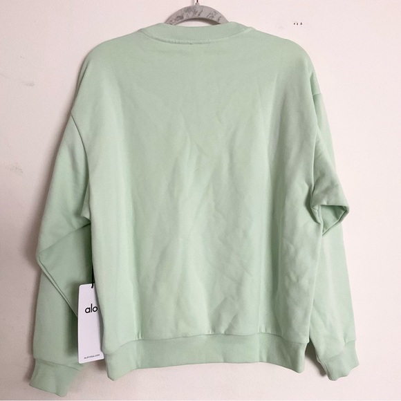 Alo Yoga Accolade Crew Neck Pullover Spearmint S - Picture 9 of 10